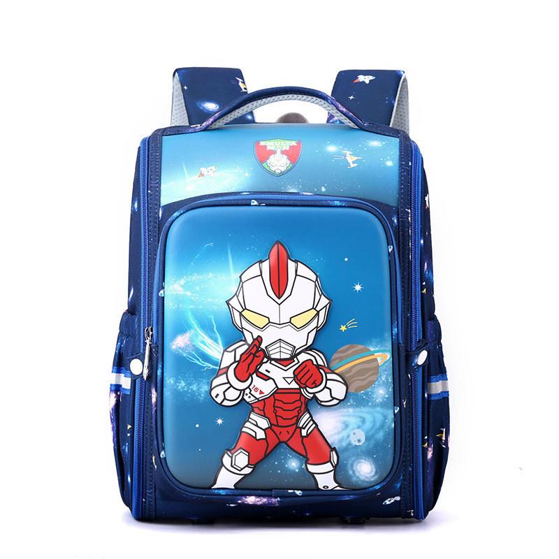 Adorable Cartoon Kids School Backpack Spacious Oxford Fabric Lightweight Ergonomic