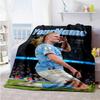 Haaland 194 Personalized Name Blanket Cozy Customizable Blanket Comfortable for Bed Nap Office Chair Sofa for All Occasions