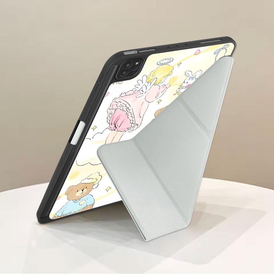 Adorable Angel Tablet Case For iPad Air 4 5 M3 M2 1 2 M4 11inch Mini 6 7 Pro 2025 Pro 11th 10th 9th 8th 7th 12.9inch Holder
