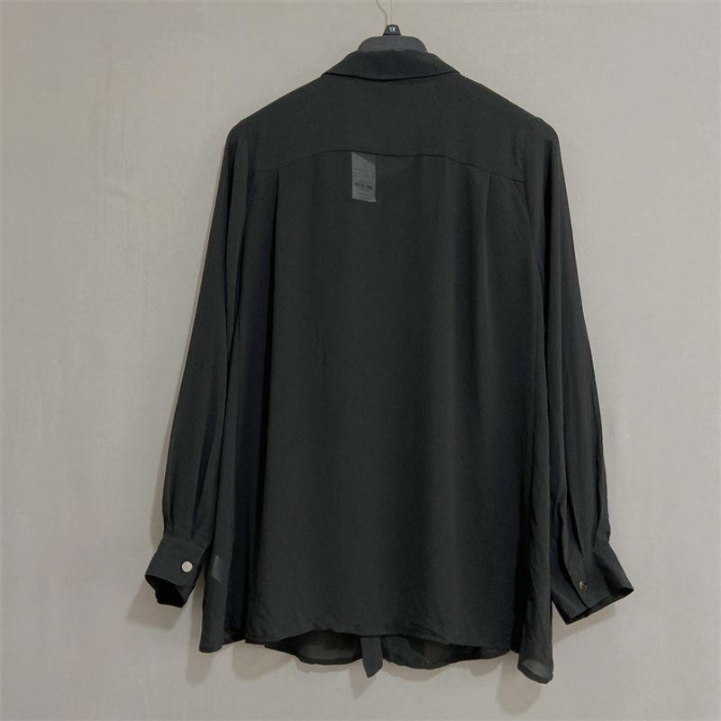 European Sheet EV * Plus Size Women's Clothing Summer Long Sleeves Loose Chiffon Shirt Shirt Sun Protection Clothing Chiffon Blouse