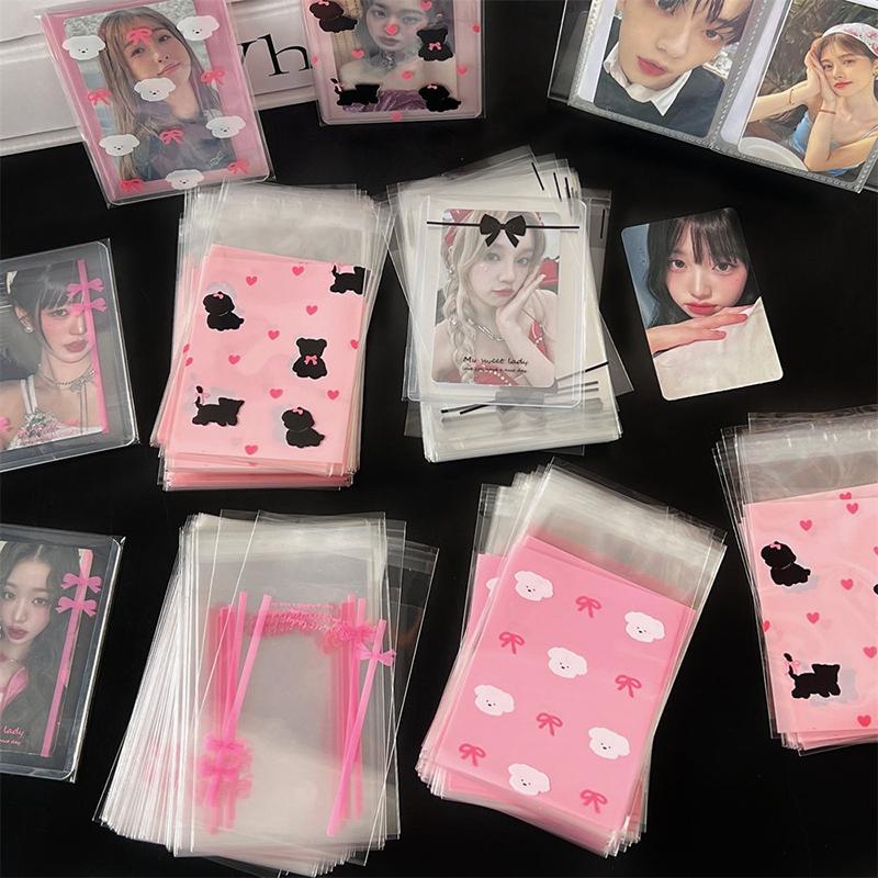 10/50pcs Kpop Photocard Holder Idol Card Collect Book Photo Paper Jam Blank Paper Idol Card Protector Kpop Photocard Sleeve