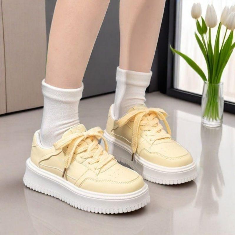 Women's Shoes Platform Muffin Niche Casual Board Shoes Spring Height Increase Lightweight New Versatile