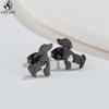Cute Stainless Steel Heart Dog Earring for Women Cartoon Animal Ear Jewelry Girls Student Lovely Pup Earrings Gifts Accessories