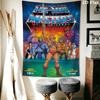 He Man Wall Tapestry Aesthetic Wall Hanging Printed Fabric Blanket Decorative Tapestries for Bedroom Living Room Home Decor