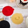 Round Silicone Glass Cup Cover Dustproof Mug Sealed Cap Useful Cup Lid  Kitchen