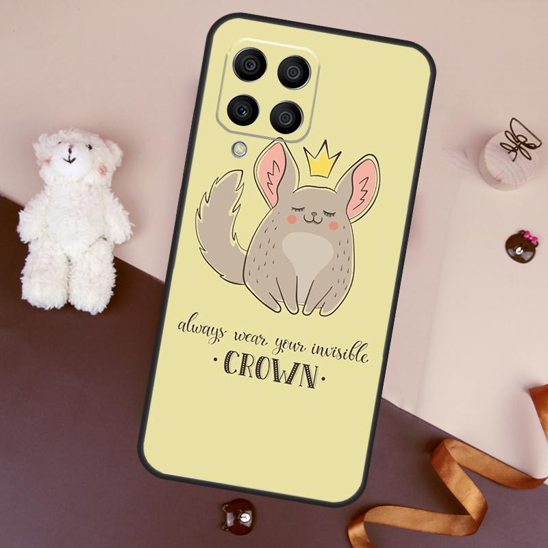 Cute Cartoon Chinchilla Case For Samsung Galaxy M36 M55 M35 M15 M56 M16 M54 M14 M34 M31 M11 M13 M53 M12 M32 M52 M06