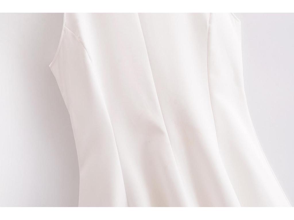 Spring 2025 Women's European & American Style Slim Halter Neck Swing Dress