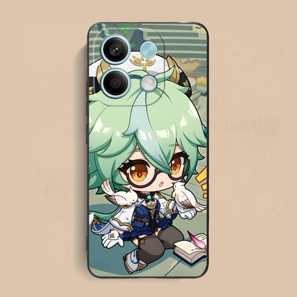 Game GI Sucrose Matte TPU Mobile Phone Case for Xiaomi Redmi 15 14 13 12 A5 3 2 1 C Plus 4G 5G Colorful Printing Cover