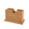Bamboo Tissue Box with Hotel Restaurant Logo and Advertising Lettering