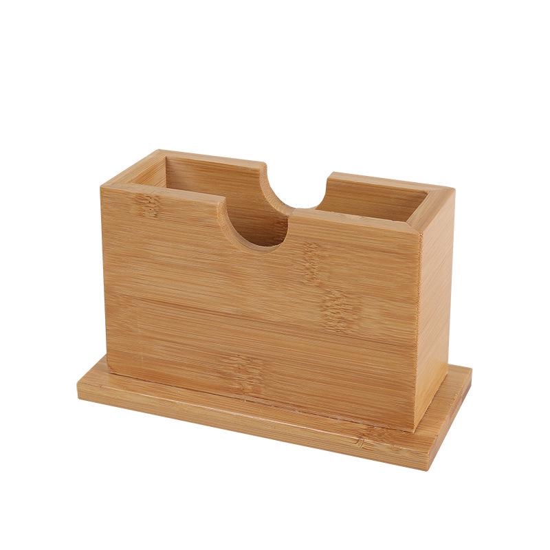 Bamboo Tissue Box with Hotel Restaurant Logo and Advertising Lettering