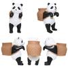 Portable Artificial Ornaments Panda Shaped Resin Crafts Home Decoration Gifts For Aquarium Fish Tank Decorations (7.5 X 13.7 X 15cm)