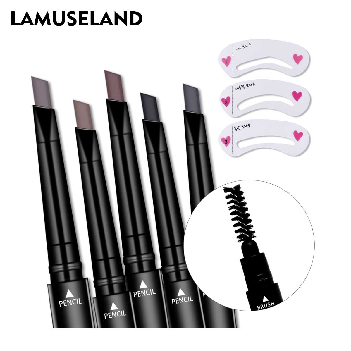 

LAMUSELAND 5 цветов долговечный водостойкий двуглавый карандаш для бровей