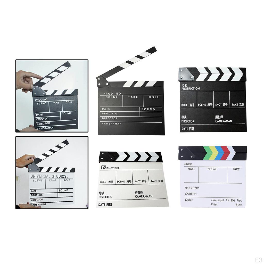Classic Wooden Clapper Board for Film And Photography