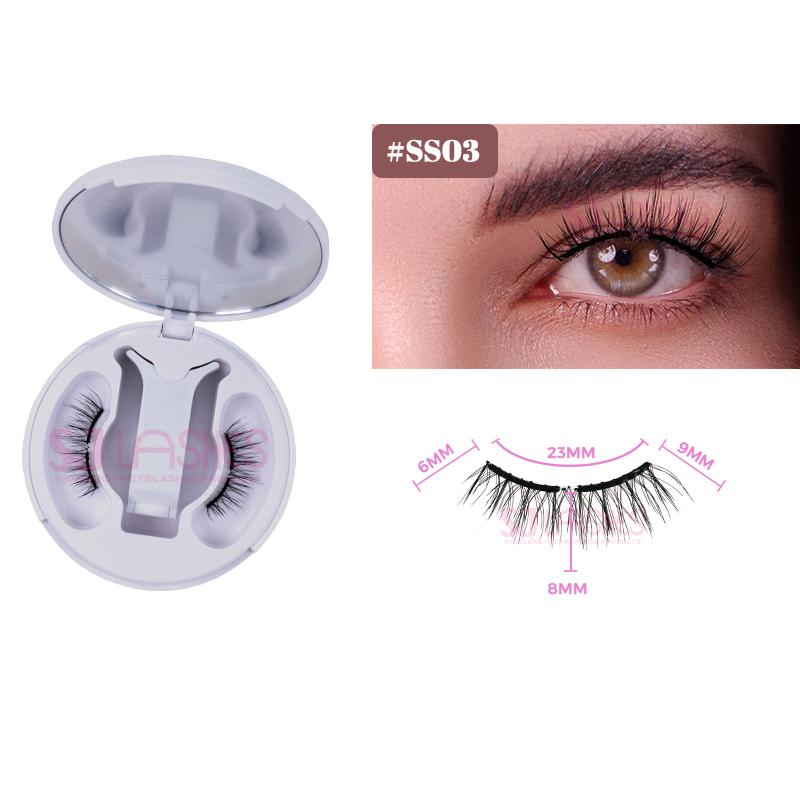 3-in-1 Upgrade Weiche Magnetische Wimpern Mit Magnetischer Wimpernzange