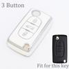 2 3 Button Tpu Key Case Cover For Peugeot Partner Tepee 207 307 308 407 For Citroen C-Crosser C3 C4 Picasso Berlingo Case Holder