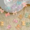 Simple Bowknot Nail Charms 3D Resin Ribbon Bows Manicure Accessories DIY Crafts Supplies Resin Bows Nail Decorations