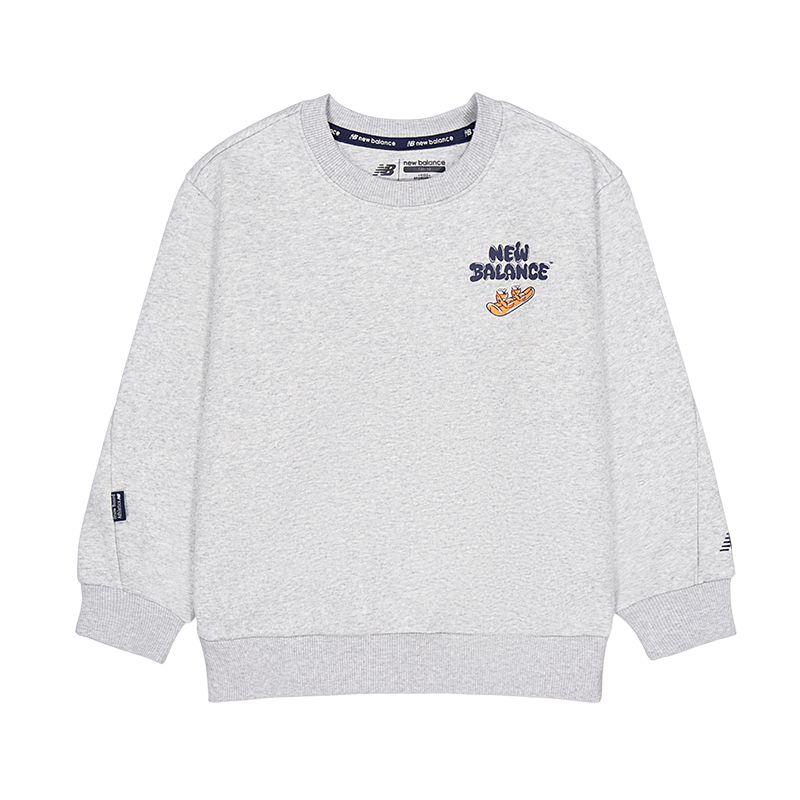 New Balance Kids Sweatshirts Crew Neck Moderate 7ZF42043-LGR 160
