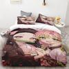 Duvet Cover Kamado Nezuko Demon Slayer Bedding Set Set Bedspread Pillowcase King Queen Full Single Size Bed Linen Kids Teen Gift