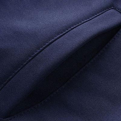 1 Set Men Jacket Pants Solid Color Streetwear Skin-touch Popular Ribbed Cuff Sweatshirt Lace-up Sweatpants for Working