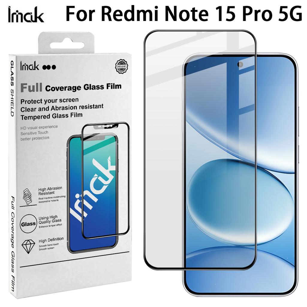 For Redmi Note 15 Pro 5G Glass IMAK Full Coverage Tempered Glass Film Pro+ Series 169mm
