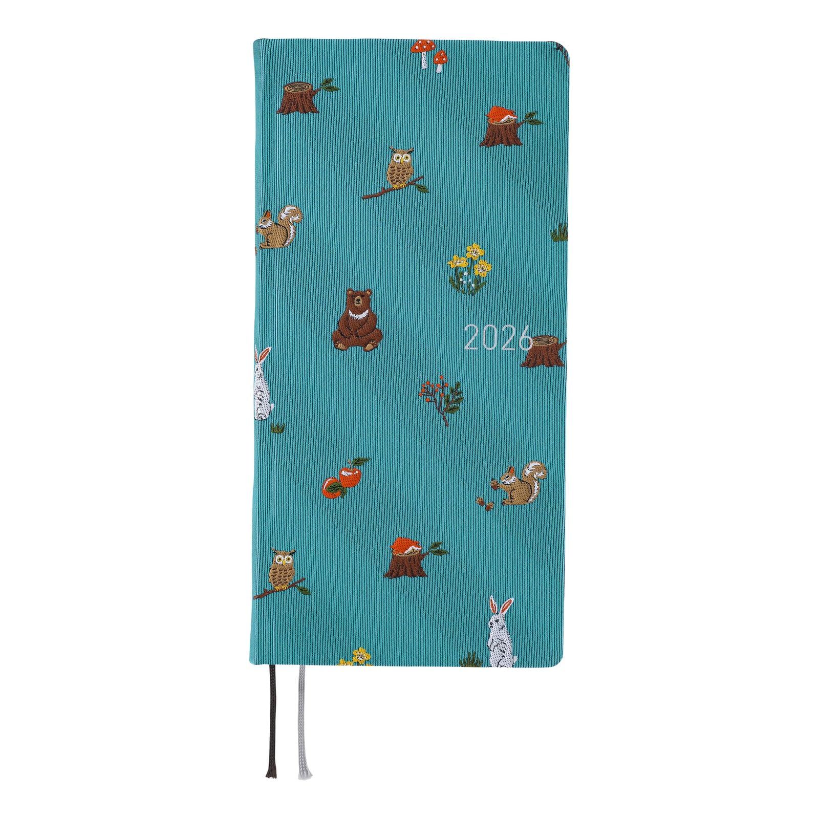 

Hobonichi Techo 2026 Weeks MEGA Английский На завязках Январь Недельный Слим 219 страниц Сетка для заметок, & Chief/В лесу, Начало, Планировщик, Слева, Вертикальный,