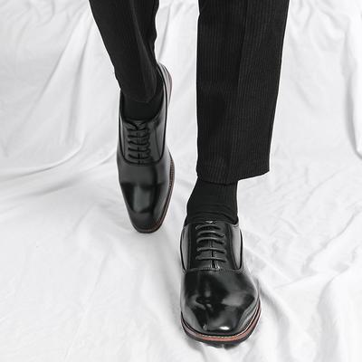 Mode Mode Business Kleiderschuhe 2024 Neu Klassisch Spitz Leder Herren Formal Dick besohlt Bequem Slipper Kleiderschuhe Herren Oxfords Schuhe
