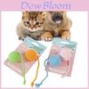 Pet Cotton Rope Toy With Colorful Tail Ball For Cats And Dental Chewing