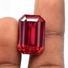 Natural Red Ruby Loose Gemstone Emerald Cut 15 ct Burmese for Her/Him for Jewelry Making and Crafts