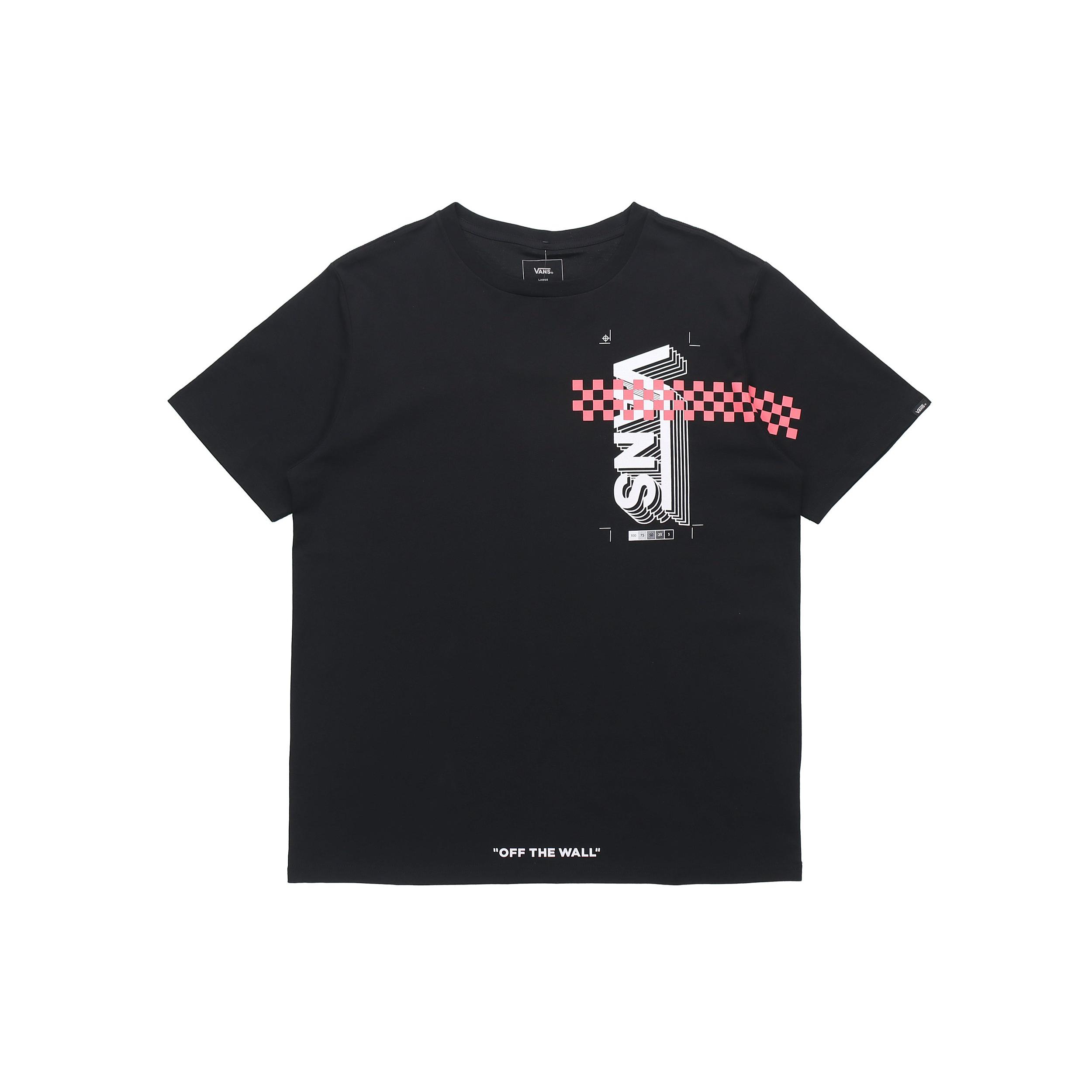 Vans T Shirts Men s Crew Neck Moderate Straight Fit VN0A4P43BLK S