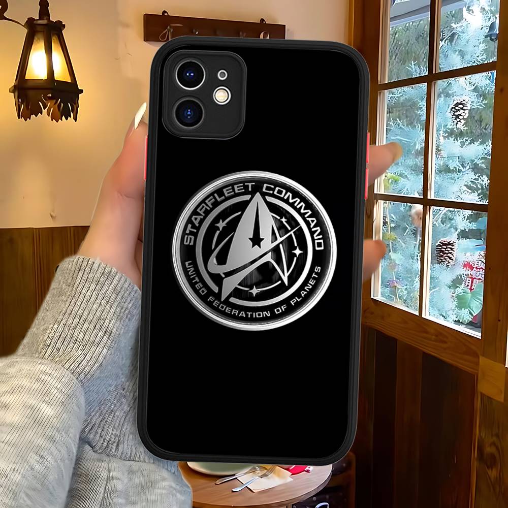 Star T-Trek Movie Logo Silicone Matte Phone Case For Iphone 13 14 15 16 Pro Max 11 12 X Xs Max Soft Cover