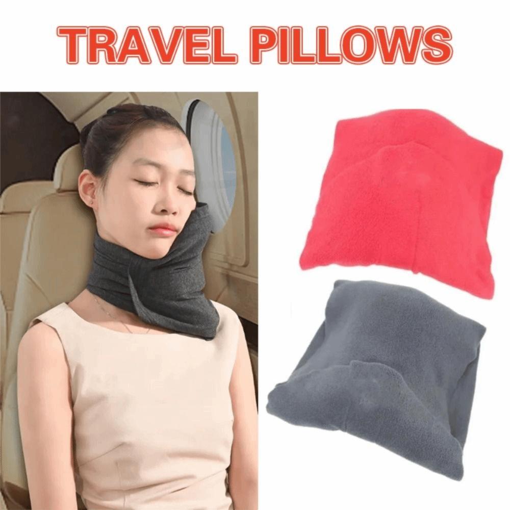 Memory Foam Neck Pillow Washable Cover Sleeping Pillow Portable Travel Neck Support  Sleeping Aid