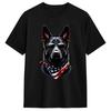 Gerunisex Shepherd Western Graphic Cowboy Dog Smoking Humor Tshirt Beach Fashion Tshirts Pure Cotton Crew Neck Plus Size Tees