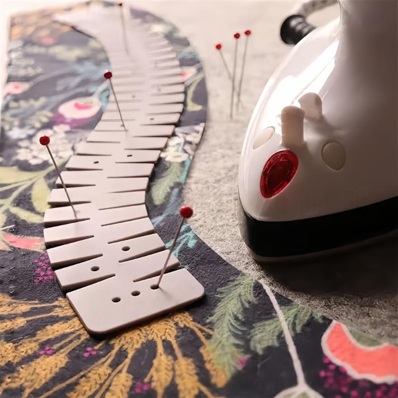 Silicone Hemmer Adjustable Hemming Tool Hem Sewing Rulers Crafting Accessories For DIY Crafting Shirt Necklines