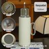 316 Stainless Steel Portable Insulated Teapot with Titanium Plating and Tea-Water Separation, Large Capacity for Stewing