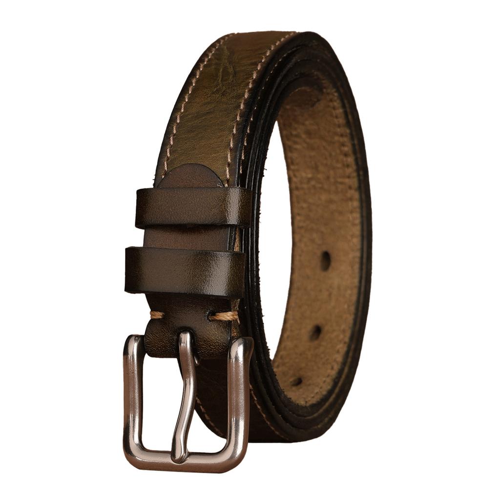 Retro New Belt Men'S First Layer Cowhide Whole Leather Versatile Tree Paste Leather Needle Buckle Belt Middle-Aged And Young Men'S Belt