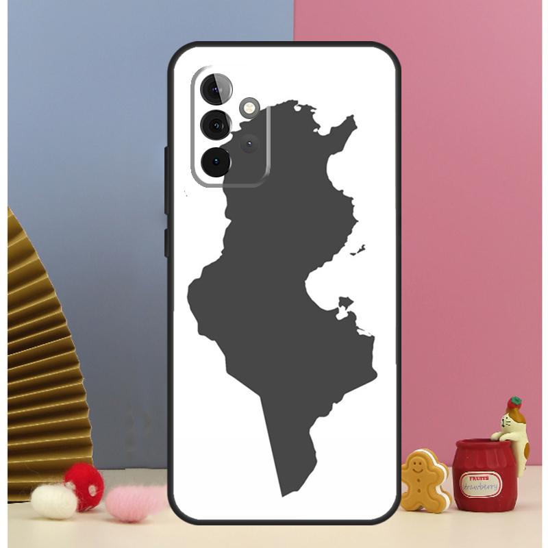 Tunisia Flag Map Case For Samsung Galaxy A56 A16 A26 A36 A13 A33 A53 A17 A54 A34 A14 A15 A35 A55 A52 A12 A32