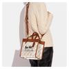 Coach Handbag Field 22 Classic Carriage Print Signature Pendant Coated Canvas and Leather Tote Bag Tote Bag Shopping Bag Shoulder Crossbody Small