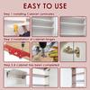 2 In 1 Shelf Pin Jig and Cabinet Hinge Jig Shelf Pin Drilling Jig 5mm 1/4" Hole Drill Bits  Cabinet Hardware Jig Tool Drill Guid