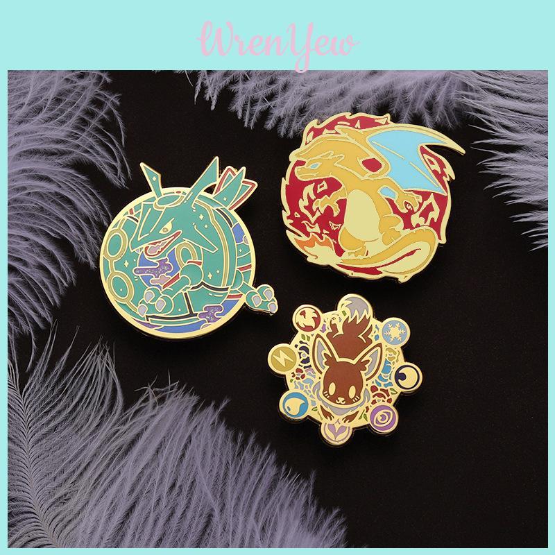 Adorable Cartoon Pokmon Legendary Monster Enamel Pin Collectible Brooch For Fans