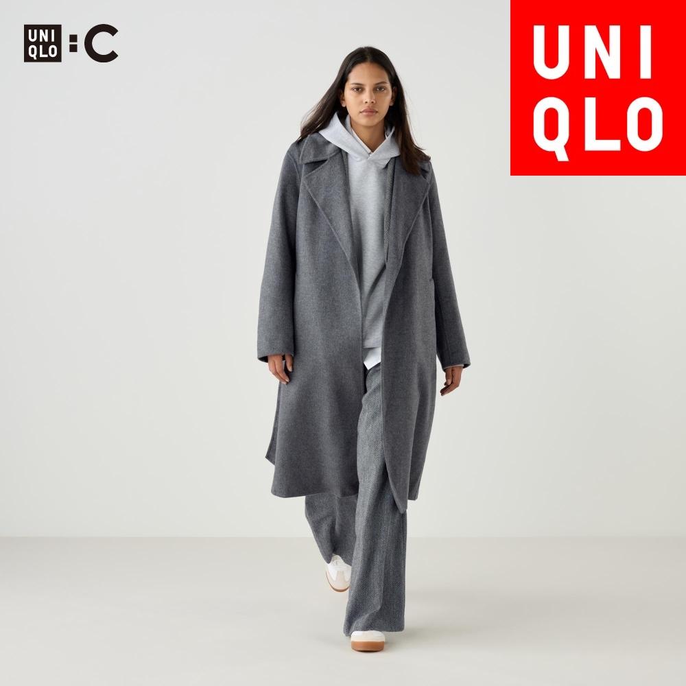

Двустороннее пальто Uniqlo с запахом 09 BLACK/WOMEN S