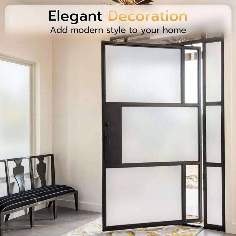 Removable Window Privacy Film Static Cling Window Stickers Frosted Glass Stickers  Glass Windows