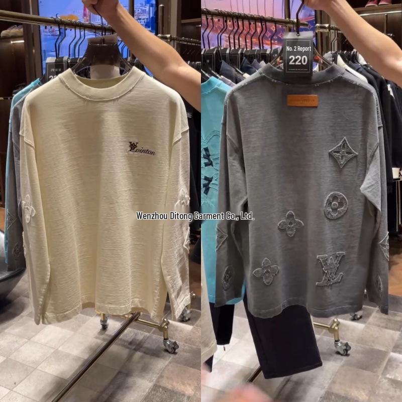 Męskie Jesienne Nowości: Stylowa, wygodna bluza z kapturem z długim rękawem i charakterystycznym okrągłym dekoltem