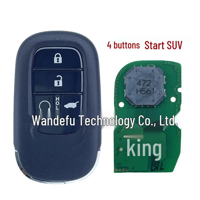 Compatible Honda Civic Accord CRV HRV Haoying Remote Key, 4A Chip 433MHz KR5TP-4 Frequency.