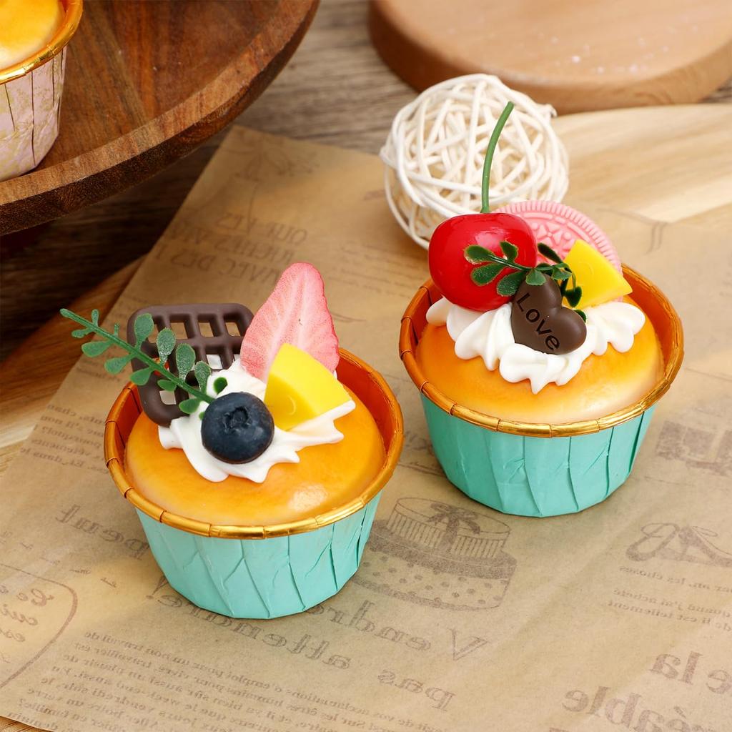 WINOMO Food Simulation Cupcake Food Cupcake Food Western Food Simulation 6-Piece Model, Sample, Model, Model, Bread,