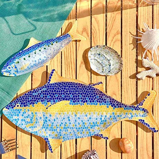 Dulton Glass Fishery Plate, Tuna, K20-0133