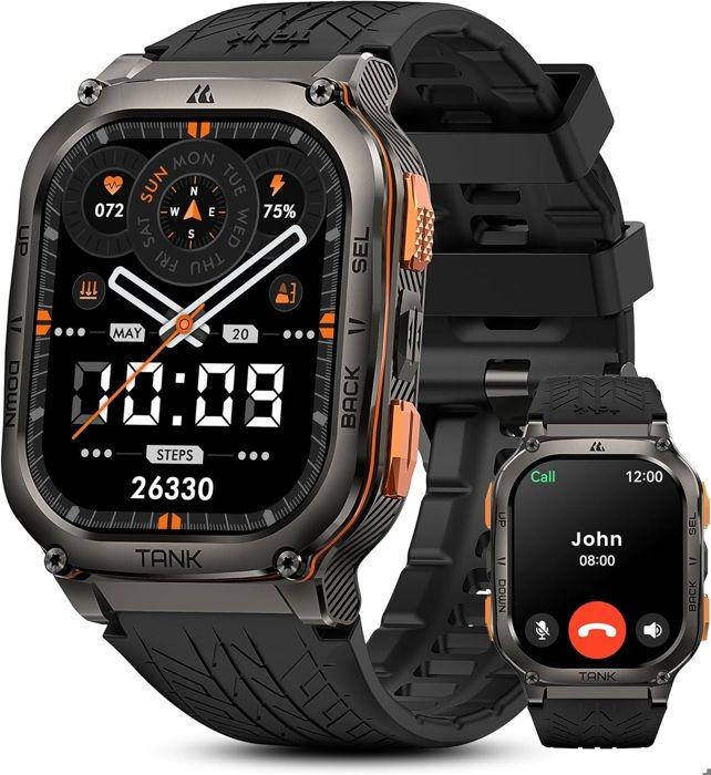 Kospet Tank M3 Ultra Noir Montre Connectée Écran AMOLED De 1,96 Pouces Montre Intelligente