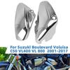 Left Right Side ABS Battery Fairing Cover Protection Guard Chrome For Suzuki Boulevard Voluisa C50 VL400 VL800 2001-2017