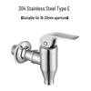 304 Stainless Steel Alcohol Infusion Faucet for Bottles, Barrels, Cans, Jars, and Pots.