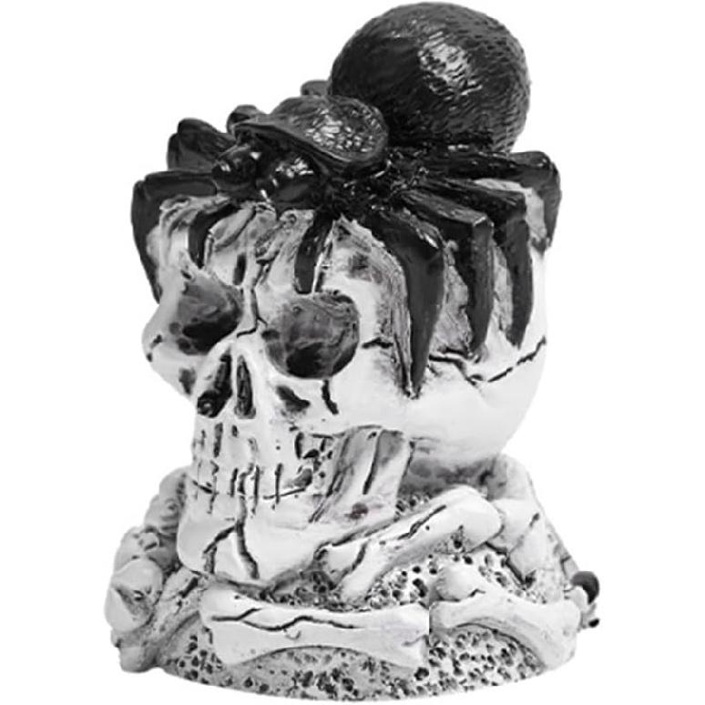 Skull Toilet Bolt Caps, Gothic Toilet Bolt Covers Decorative, Fun Skull Toilet Bolt Covers, Universal Toilet Bolt Caps for Bottom of Toilet Halloween