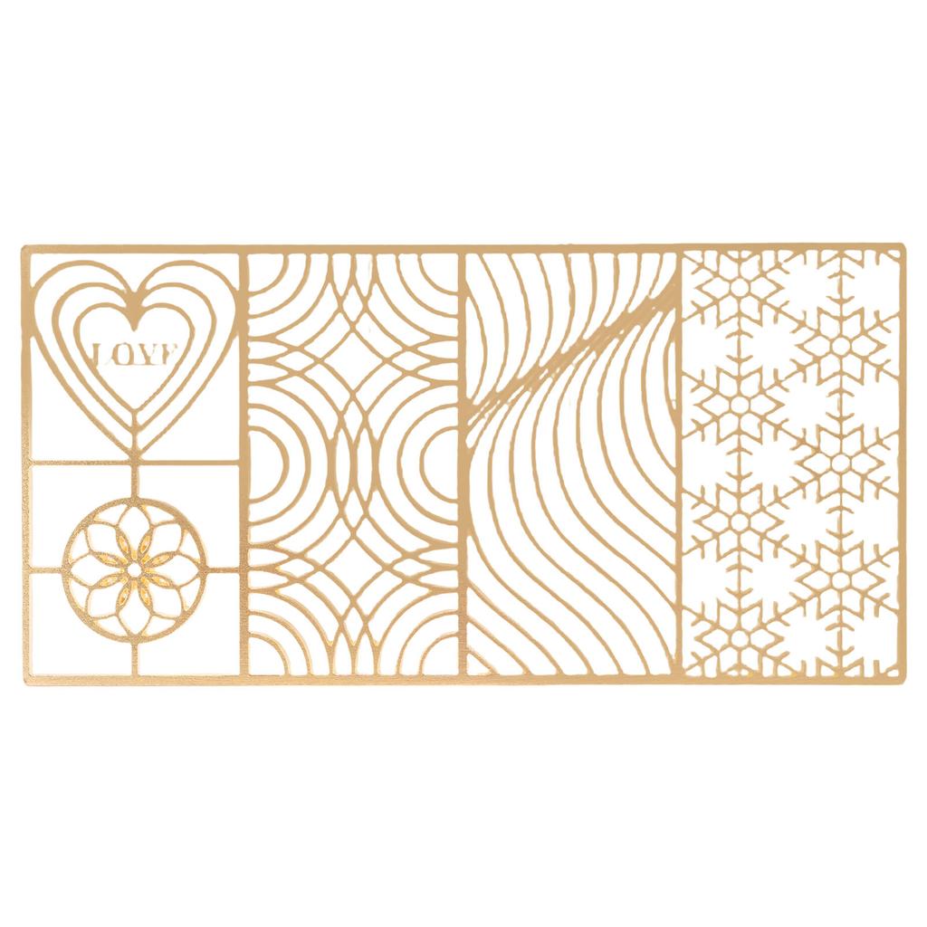 Transparent Ice Stamp Tray Copper Ice Cube Stamp Fast Patterns for Bartender Accessories For Cocktail Lovers Professional Barte